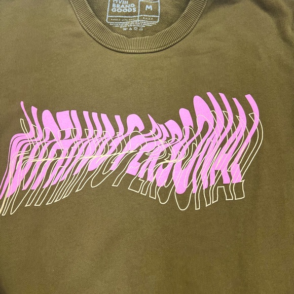 Hviii Brand Goods dark pink hoodie & joggers with olive & pink sweatshirt - Picture 12 of 13